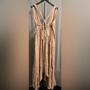 Free People Endless Summer Showstopper Midi Maxi Dress Halter Size Large